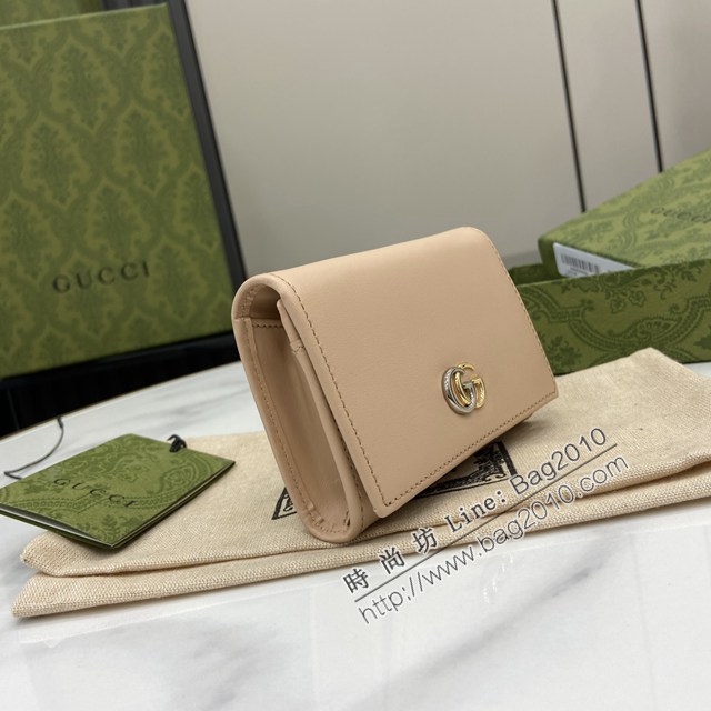 Gucci專櫃古馳最新款Marmont系列卡片夾短夾錢包卡包 jh2485型號：790067
